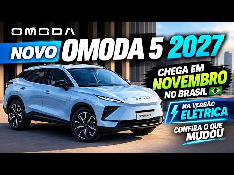 Novo Omoda 5 2027 chega em novembro ao Brasil na versão elétrica