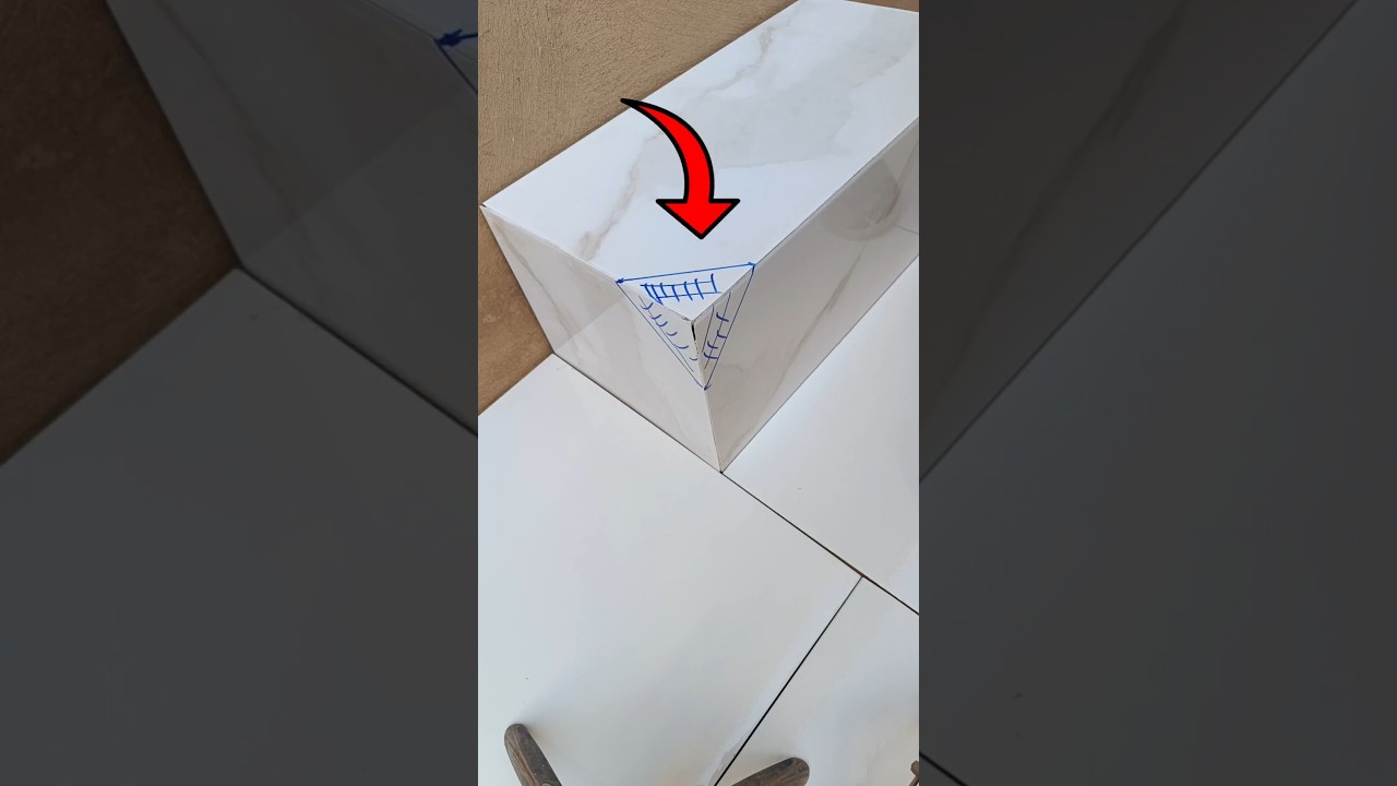 Clever trick makes sharp ceramic tile edges smooth and safe in minutes!