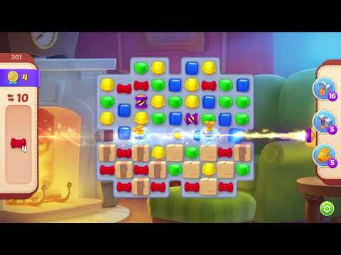 Homescapes 301 Level - 18 moves - NO BooSTERS