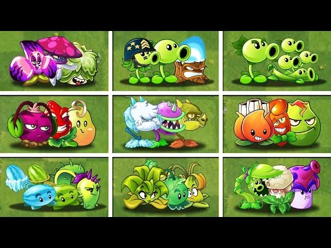 PVZ2 - Random 10 Team Plants Battelz - Who Will Win?  Team vs Team Plants