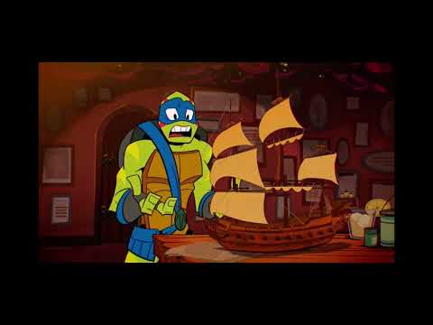 Rise Of Tmnt - Leo Interrupts Senor Hueso-Portal Jacked