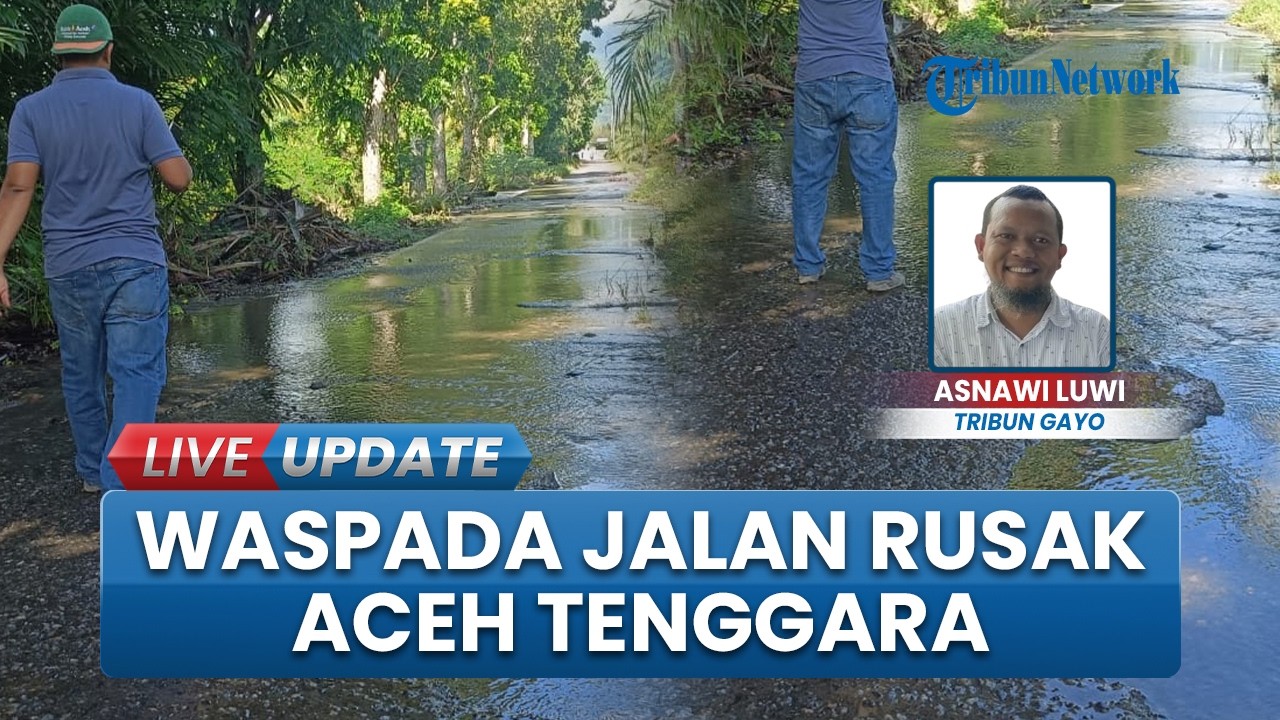 Jalan Lawe Kinga Lapter Aceh Tenggara Rusak Parah, Rawan Kecelakaan