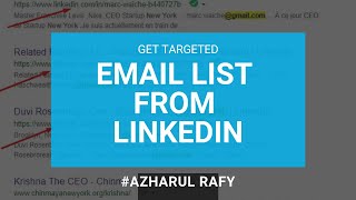 How to Get Email Address From Linkedin - Find UNLIMITED Emails for your Niche