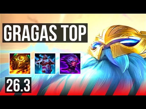 GRAGAS vs AATROX (TOP) | Perfect KDA: 10/0/13 | KR Diamond | 26.3