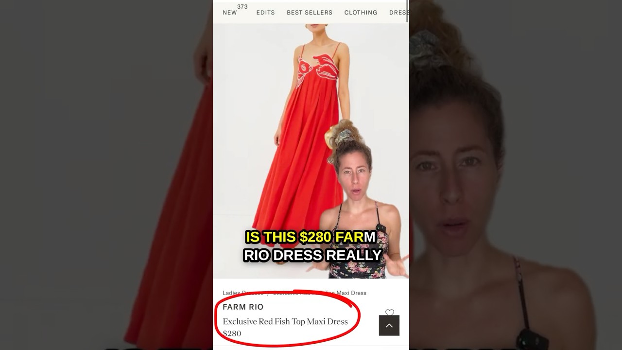 Designer vs Dupes: Is this Farm Rio Dress Worth $280 #fashion