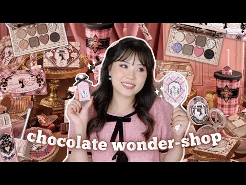 FLOWER KNOWS CHOCOLATE WONDER-SHOP 🍫 3 looks, swatches + comparisons!