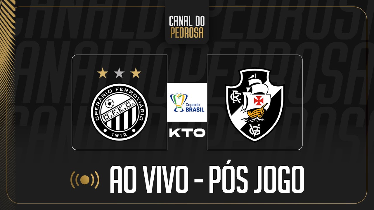 LIVE KTO PÓS-JOGO | OPERÁRIO 1X1 VASCO | HORROROSO.