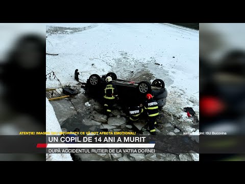 A 14-year-old child died after a road accident in Vatra Dornei