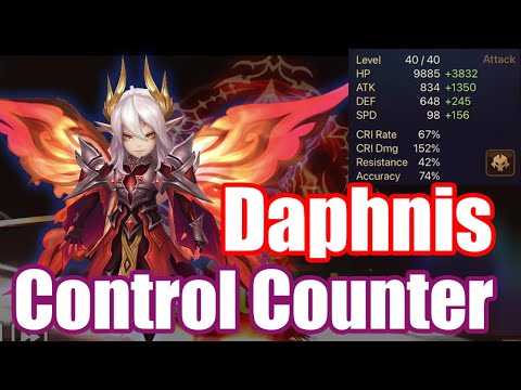 【Summoners War | Curry's RTA】Control Counter Daphnis, do you use him? He is so good control killer!