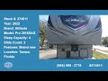 Check out this Video for a 2022 Eclipse Attitude Pro 2816SAG(Stock #274911)  for sale by Pop RVs. This unit is located in Sarasota, FL