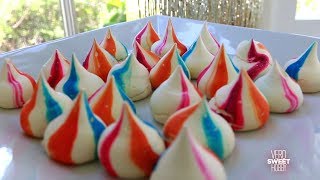 COMO HACER MERENGUES DE ARCO IRIS  - VeroSweetHobby