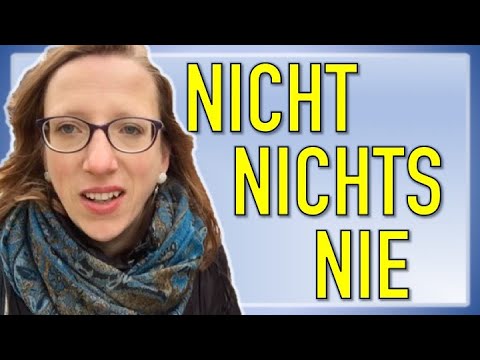 La différence entre NICHTS - NIE - NICHT en allemand
