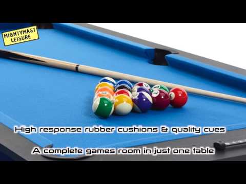 6ft PENTAGON 5-in-1 Multigames Table