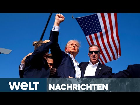 "BULLETPROOF" DONALD TRUMP: Attentat-Foto geht um die Welt! Wiederwahl nun gesichert? | WELT STREAM