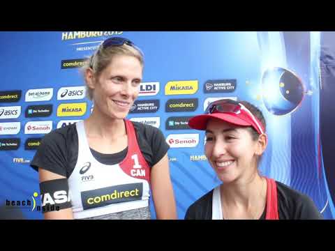 Pavan / Humana-Paredes CAN after winning their pool after close game #Hamburg2019