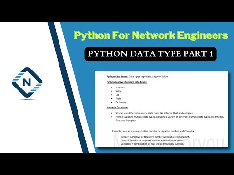 Python For Network Engineer Python Data Type Part 1 Video 3