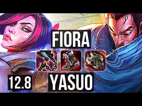 FIORA vs YASUO (TOP) | 2.8M mastery, 8 solo kills, 700+ games, Legendary | EUW Master | 12.8