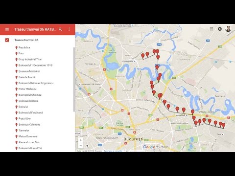 Traseu tramvai 36 RATB Bucuresti - transport în comun capitală