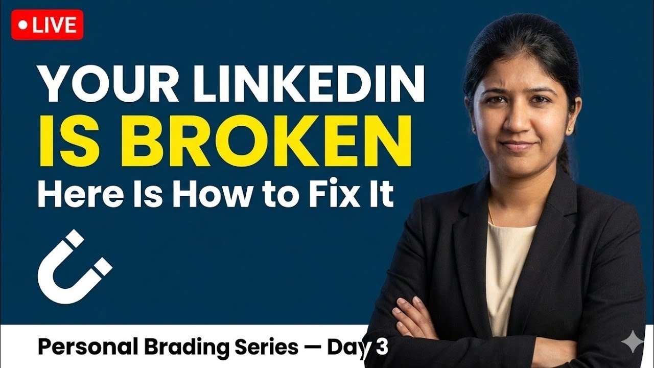 LIVE: Your LinkedIn Profile Is Broken — Here Is How to Fix It Today