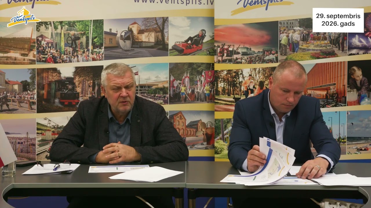 VIDEO: A.Ābele un A.Pupšis par civilo aizsardzību Ventspilī – 29.09.2026.