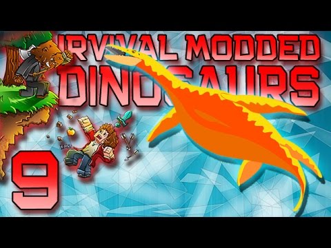Minecraft: Modded Dinosaur Survival Let's Play w/Mitch! Ep. 9 - Water Dinos!