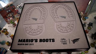 Unboxing RARE Mario Boots Footprint Plaque at Nintendo NY [Super Mario Bros. Movie] [MAR10 Day 2023]