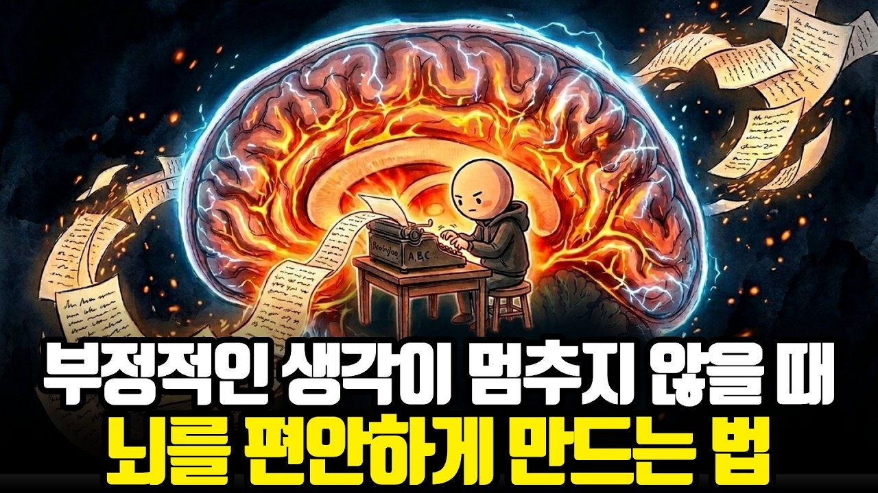 "성격 탓이 아닙니다" 부정적 생각이 멈추지 않는 진짜 이유와 해결법 (좌뇌를 끄는 법)