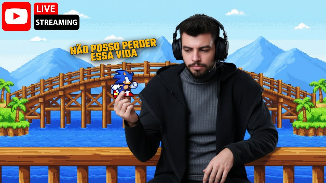 🔴SONIC MASTER SYSTEM AO VIVO! ZERANDO SEM MORRER! Desafio Impossível de Inscrito. Live de Desespero!