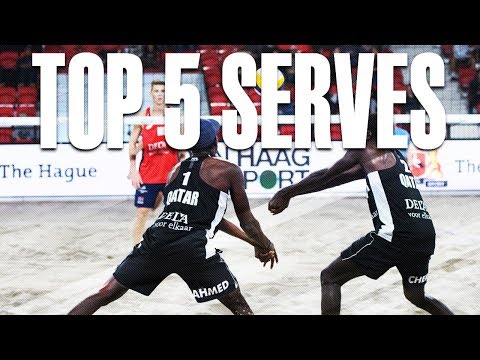 TOP 5 Serves • The Hague 4 Star 2018 • Beach Volleyball World