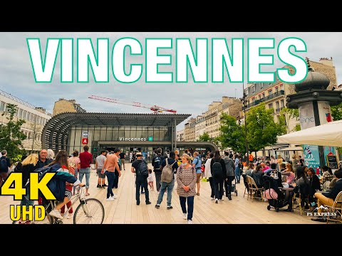 Vincennes  Walking Tour | Paris walking tour 4K 2021 | Paris 4K | A walk in Paris