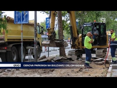 Обнова паркинга на Булевару ослобођења („Инфо”, Канал 9, 28. 5. 2025.)