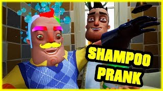 SHAMPOO PRANK ON MY NEIGHBOR!!   Hello Neighbor Mod