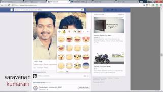 How to post stickers as comment in facebook