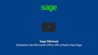 Activation et association de Microsoft Office 365 acheté chez Sage