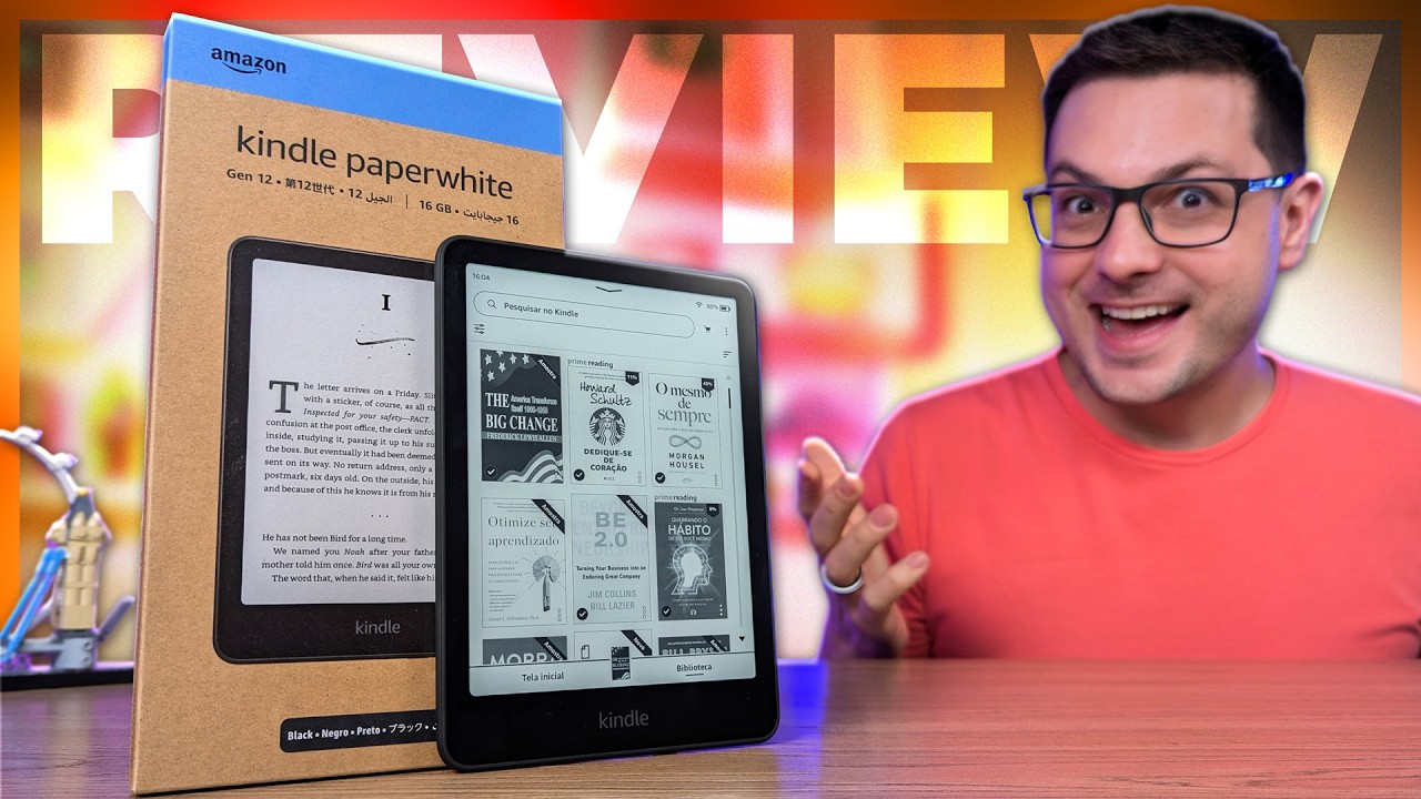 Miniatura da avaliação em vídeo de E-reader Amazon Kindle Paperwhite Signature Edition 32 GB Preto