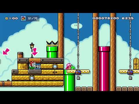 ヨッシーのファイアーアタック　Fire  Attack by おくば - Super Mario Maker 2 - No Commentary 1bz