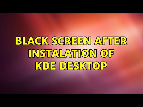 Ubuntu: Black screen after instalation of KDE Desktop (4 Solutions!!)