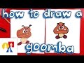 How To Draw A Goomba From Mario Bros