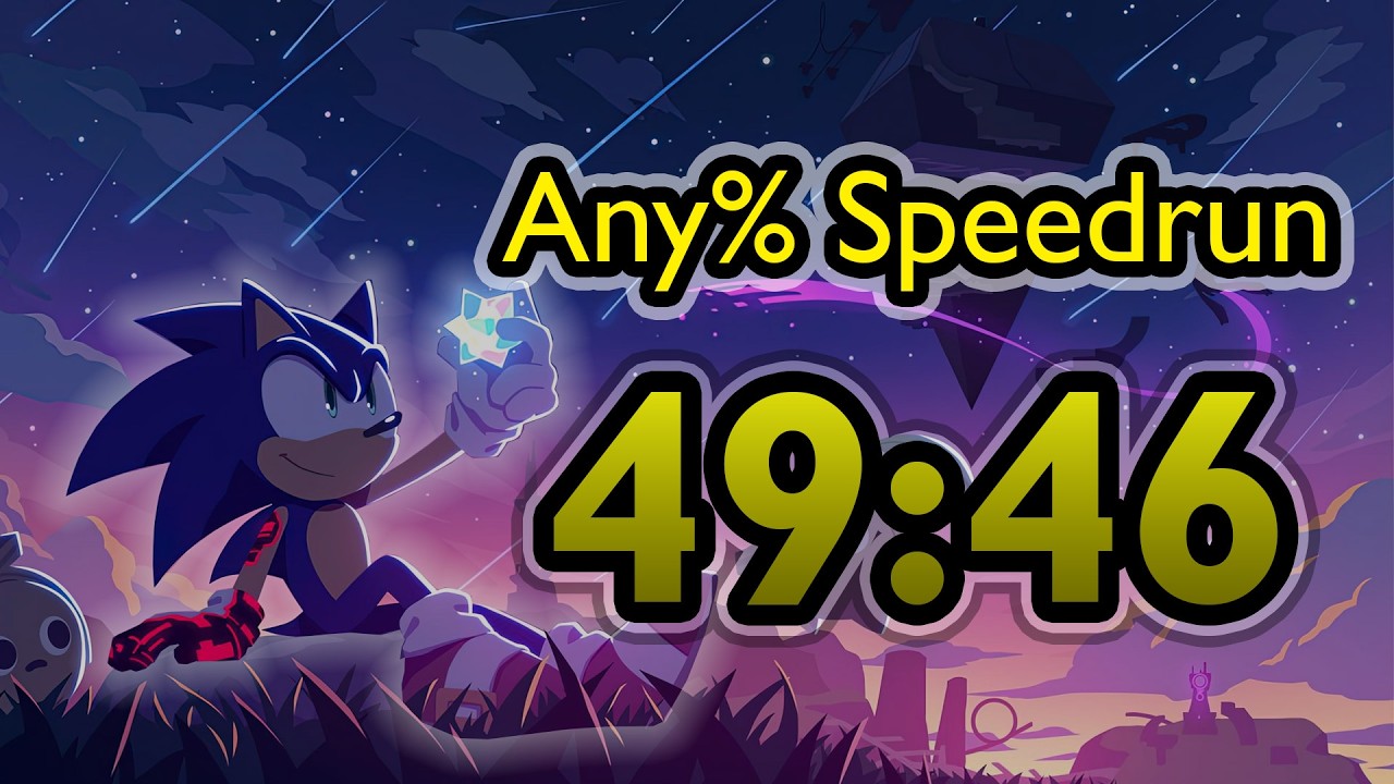 Sonic Frontiers Any% Speedrun in 49:46 [World Record]
