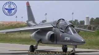 preview picture of video 'T-2's & Alpha Jet's at Kalamata AB Co-Training'