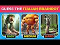 Guess The ITALIAN BRAINROT BY IMAGE EASY MEDIUM HARD