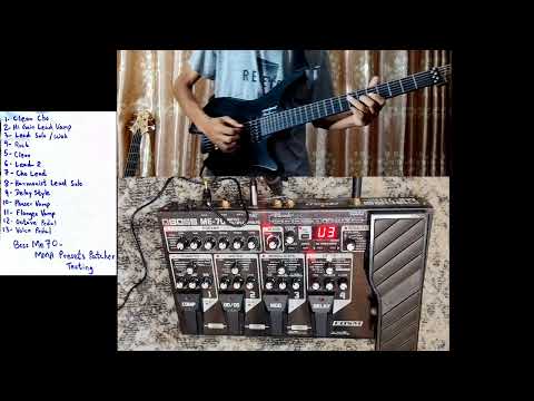 Boss ME70 guitar effect my presets patches testing...