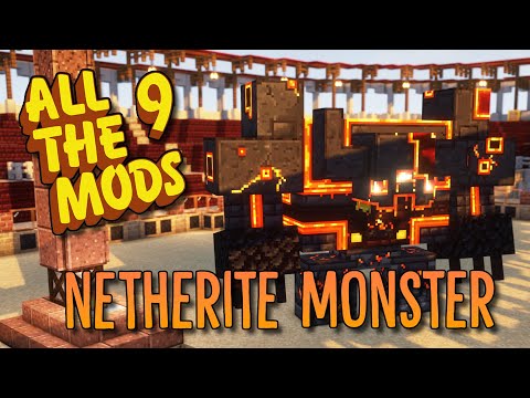 Sjin - Minecraft All The Mods 9 - #17 How To Easily Kill The Netherite Monstrosity!