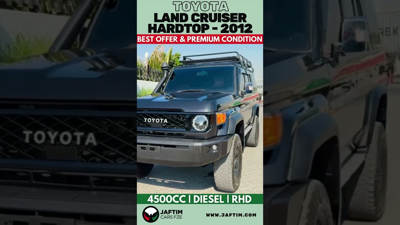Toyota Land Cruiser 70 MODIFIED TO 2024 MODEL | RHD | 4.5L MANUAL TRANSMISSION | 2012 | DIESEL ENGINE | PREMIUM ROOF RACK | video