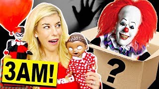 Don&#39;t Open A Mystery Valentine&#39;s Day Box at 3AM! (Surprise Reaction)