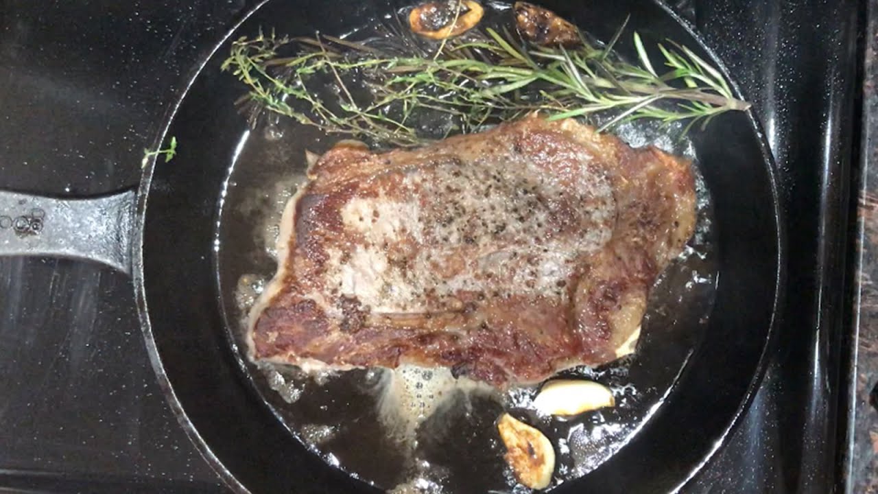 Cast Iron NY Strip Steak