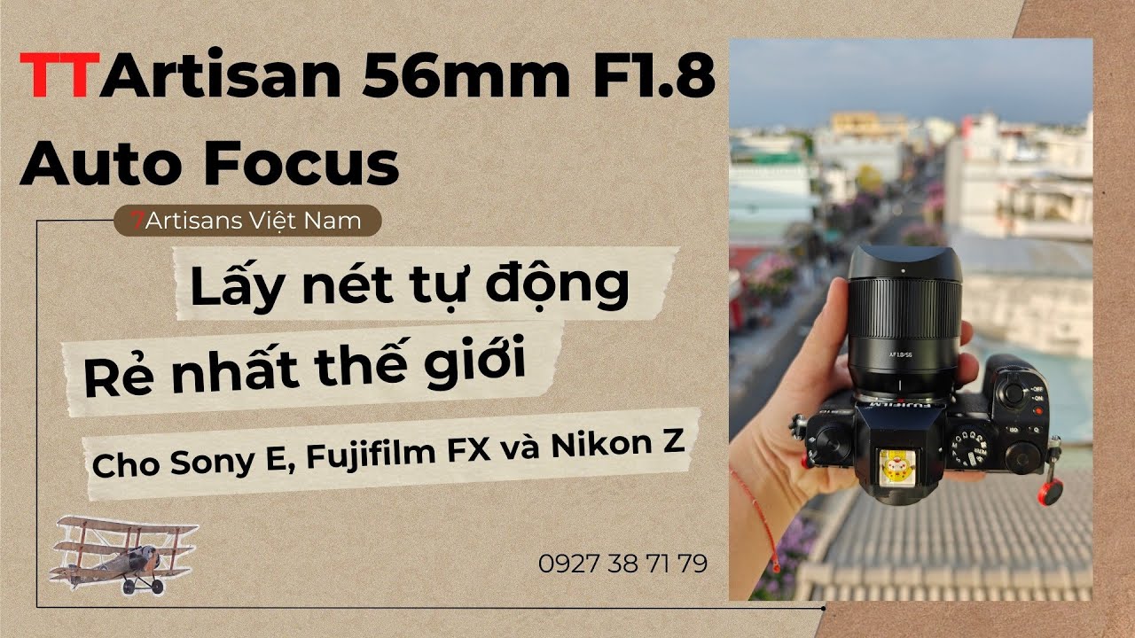 Video Ống kính TTArtisan 56mm F1.8 AF cho Fujifilm/Sony/Nikon