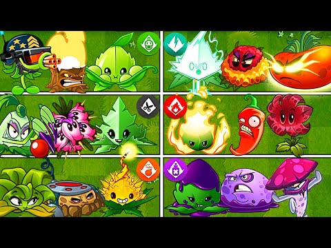 6 Best Team Plants + Mint - Which Team Will Win? - PvZ2 Team Plants vs Team Plants
