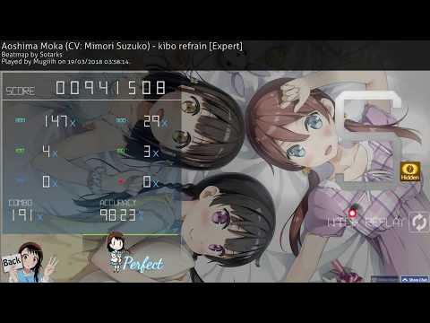 [Osu!] Aoshima Moka (CV: Mimori Suzuko) - kibo refrain [Expert] +HD