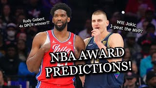 NBA Award Predictions for the 2023 Season! MVP, DPOY, ROTY and the rest!